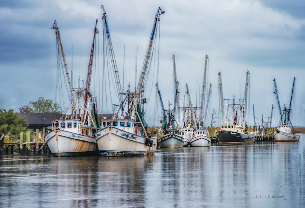 Shrimp Boats, Darien, GA by Dick Caldwell