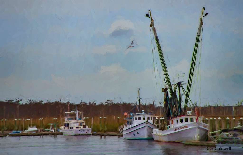 Boats in Darien, GA, USA. By Dick Caldwell