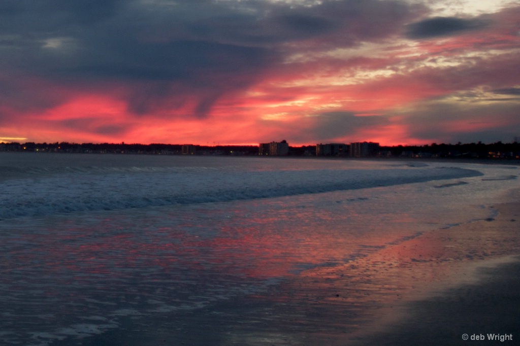 Sunset at beach