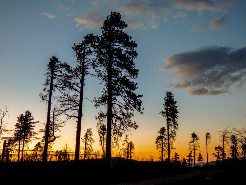 sunset near north rim 