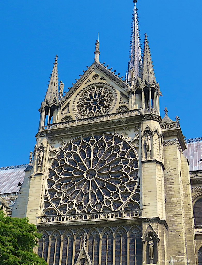 Outside view South Rose Window