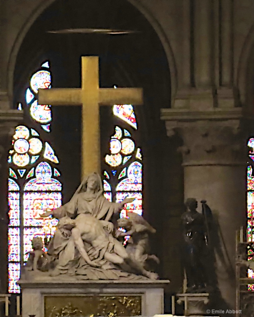 Pieta framed
