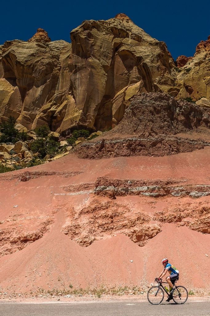 bicycle training in Utah desert