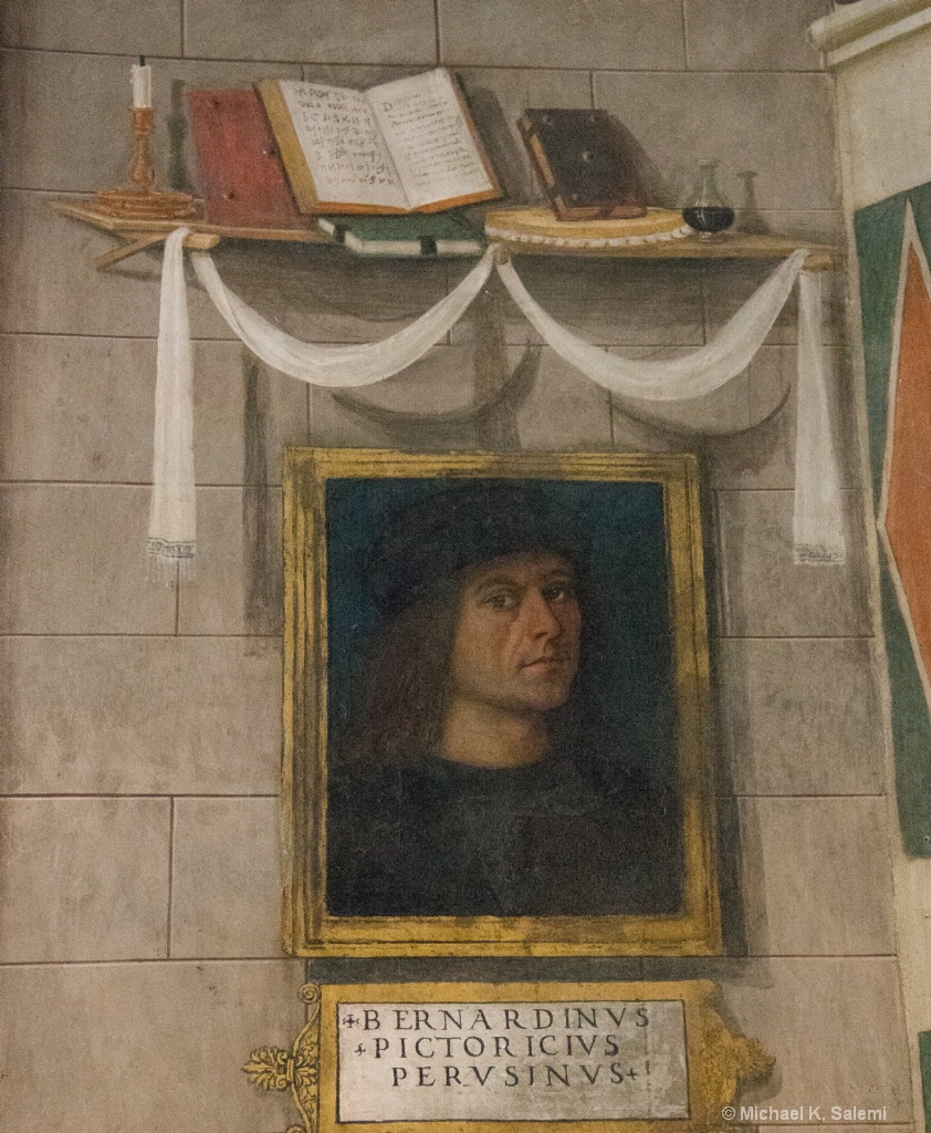 Pinturicchio Self-Portrait in Baglioni Chapel