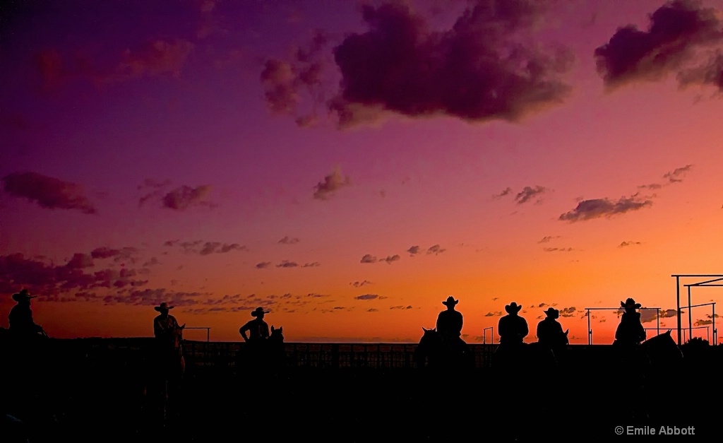 Cowboy Silhouettes at 06 ranch