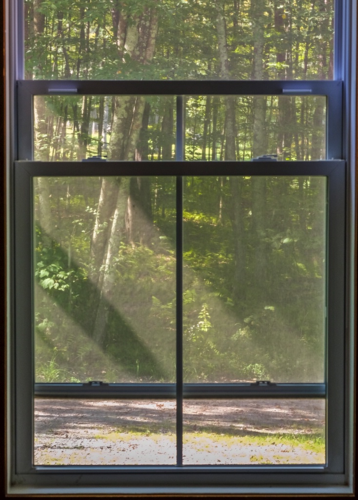 morning rays through the window pane