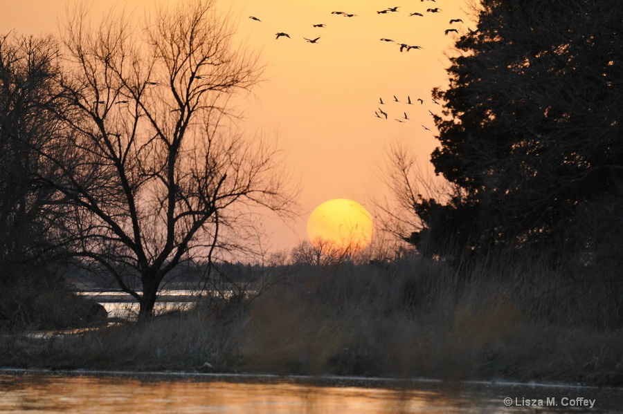 Easter Eve Sunset on the Platte