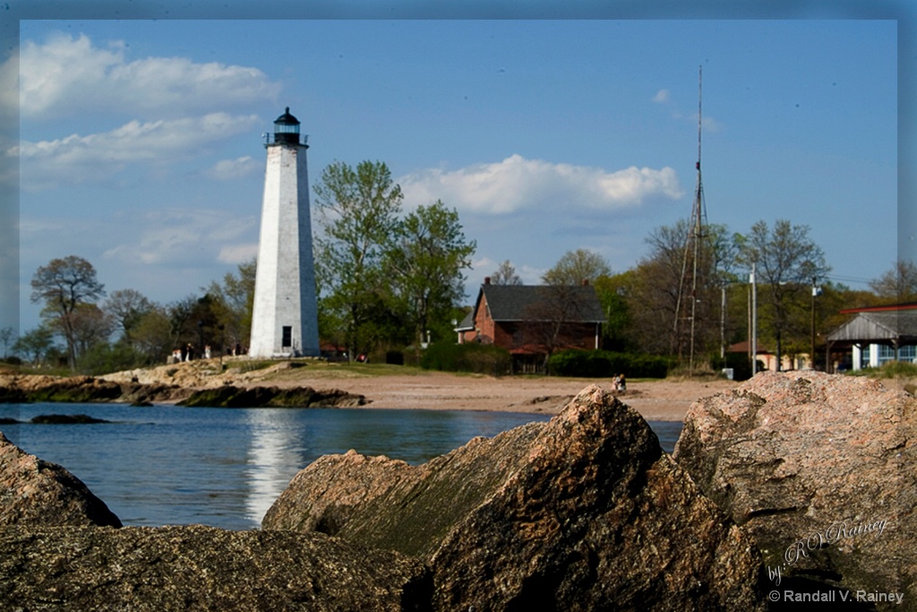 Five Mile Point Light House from the rocks...