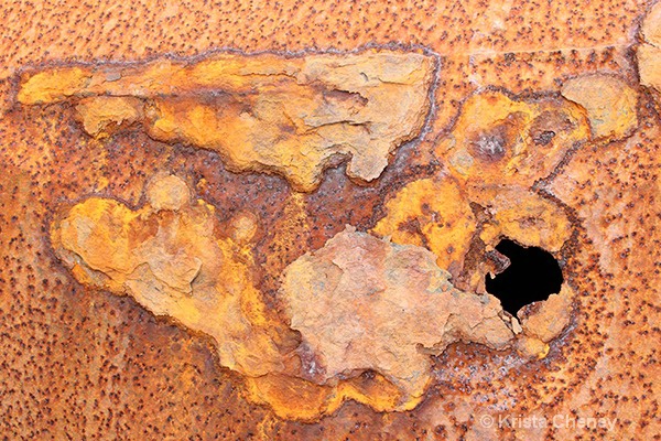 Rust on a shipwreck