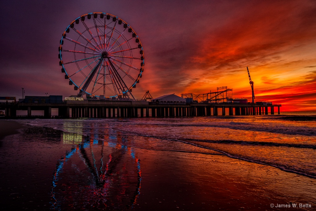 Atlantic City Steel Pier Sunrise