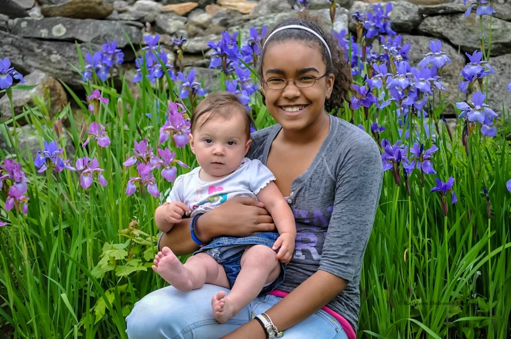 Cousins...and Flowers!