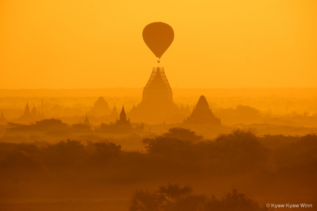 Balloon Over Pagoda