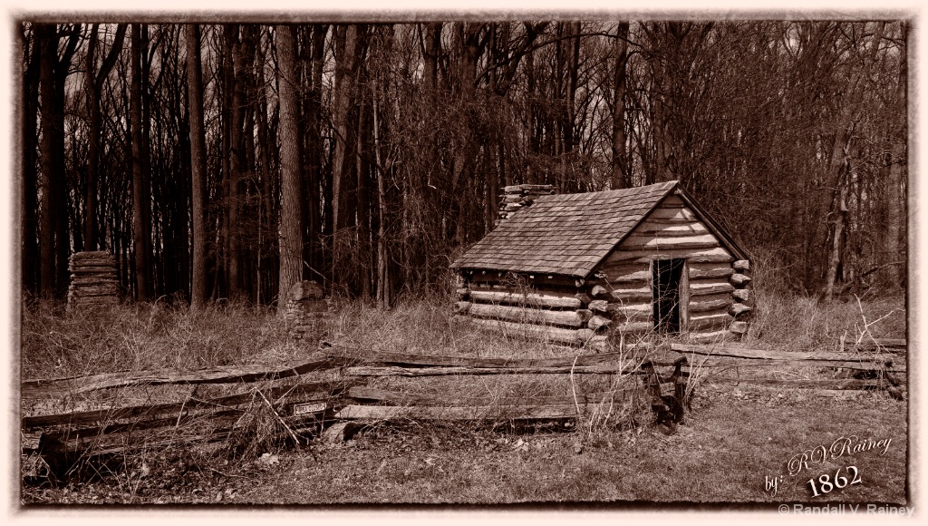 Antietam Cabin in Sepia