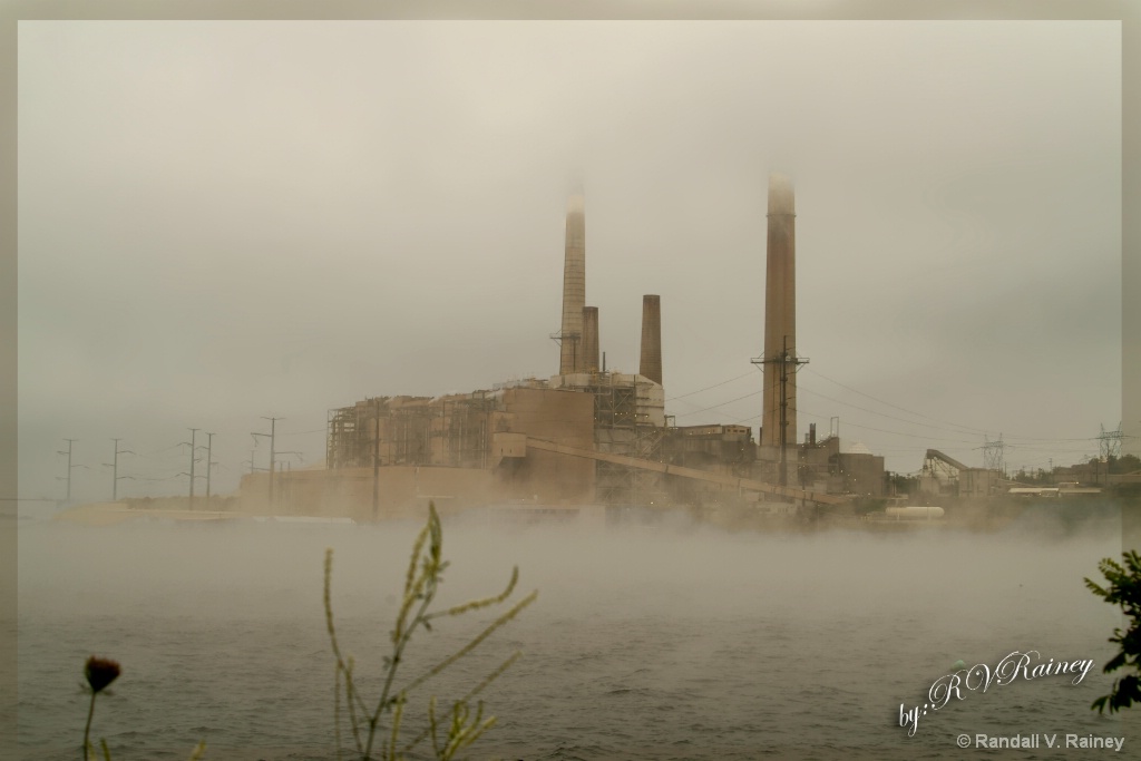 W. Virginia Coal Power Plant in the Fog