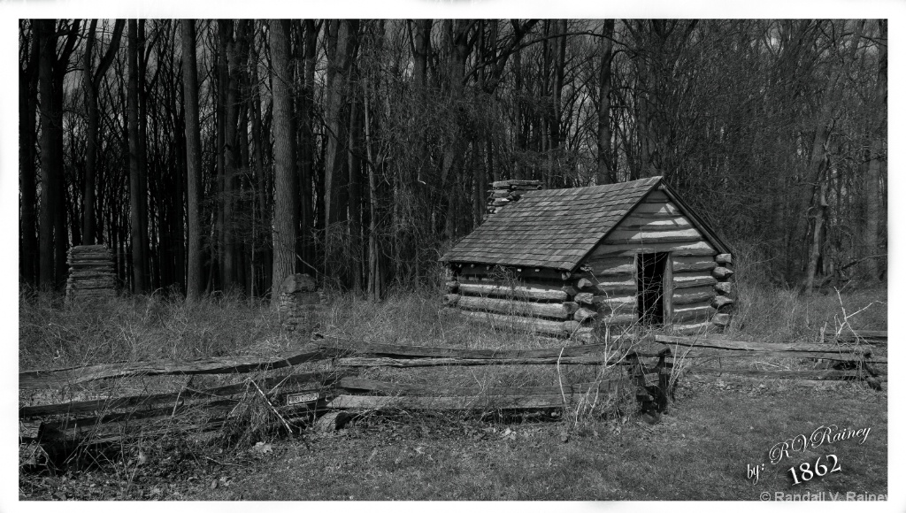 Antietam Cabin B&W