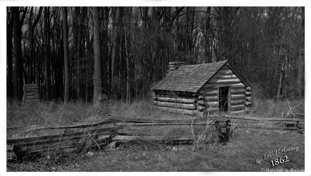 Antietam Cabin B&W