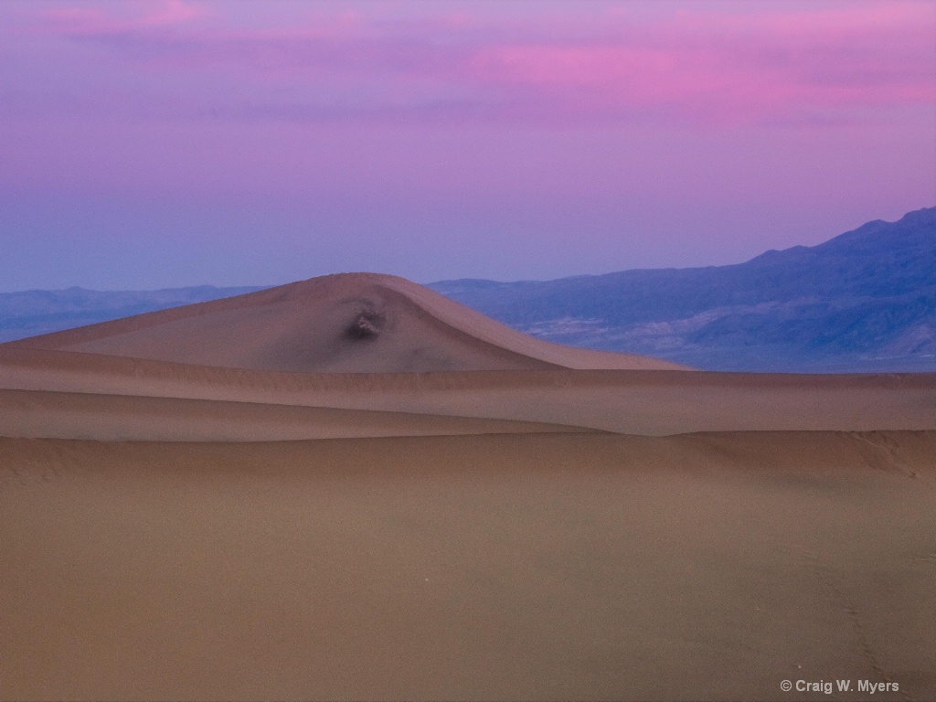 Mesquite Dunes at Sunset