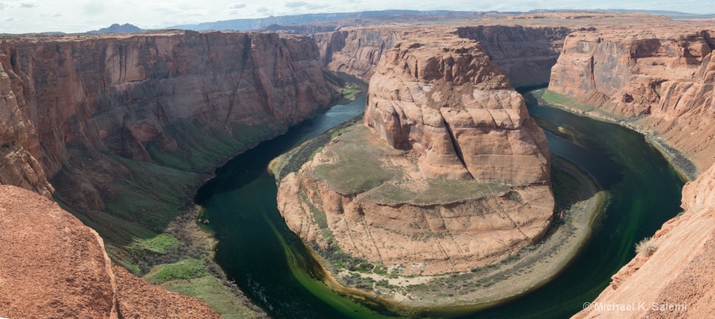 Panorama of Horseshoe Bend in the Colorado