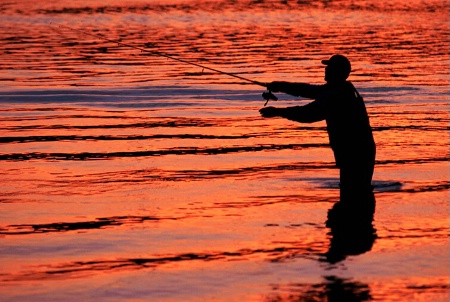 Sunset Fisherman