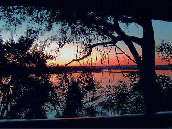Sunset on the Zambezi River, Zambia