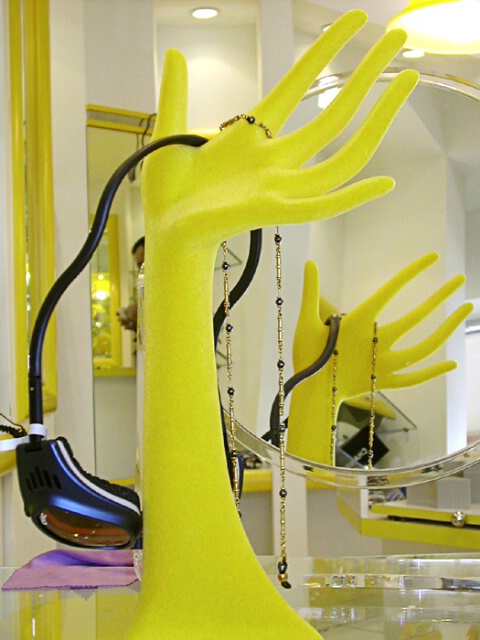 Yellow Hand and Glasses