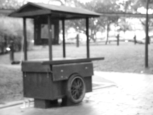 The Red Cart - B&W Original