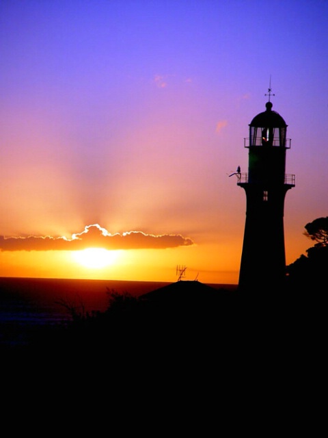 DiamondHead Lighthouse at Sunset
