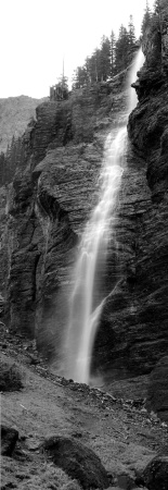 Bridal Veil in Black and White