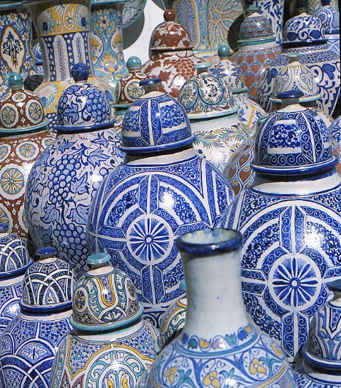 Morocco vases different colors