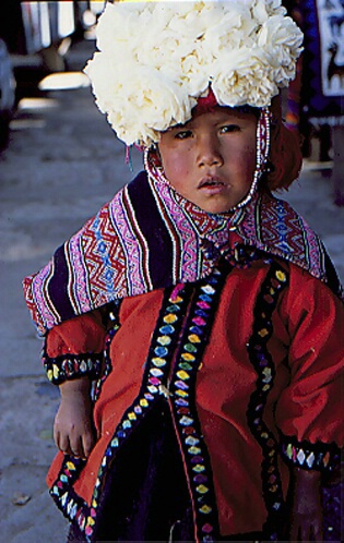 Child with a rose hat, Guatamala