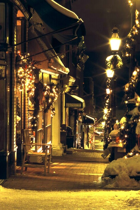 Main Street in Snow