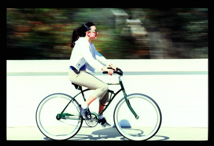 Girl on Bike at Balboa Park
