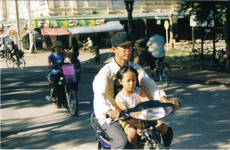 Scooter ride with dad