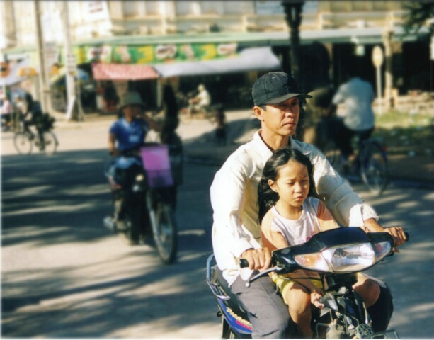 scooter ride with dad