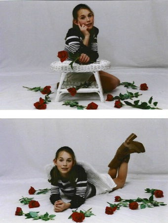 Sam and roses