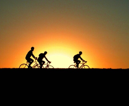 Bicycling Trio