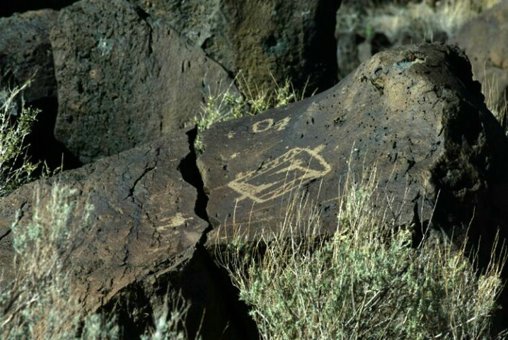 Petroglyph with Telephoto