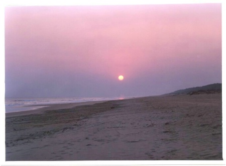 Dusk at beach