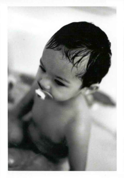 Gianni in the tub...