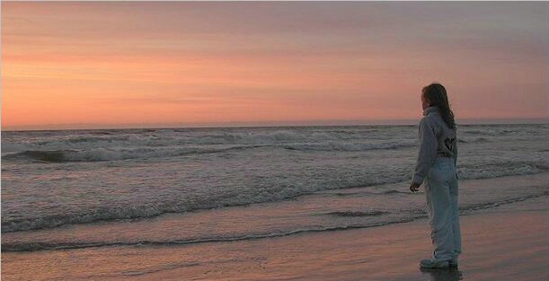 The girl and the ocean....