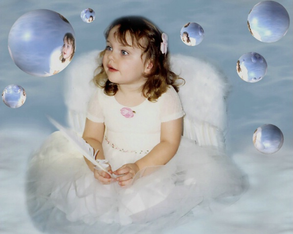 Bubble Gazing Angel