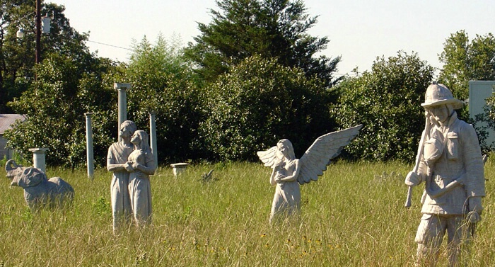 Statues in a Texas Field