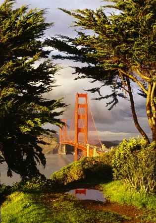 Storm light on "The Bridge", CA