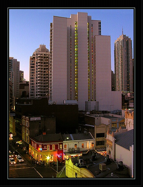 evening lights-Sydney at 5:30pm
