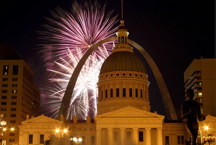 Fireworks At The Courthouse - ID: 140835 © Rhonda Maurer