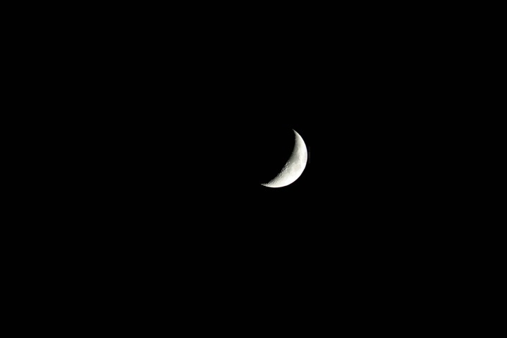 Partial Moon - ID: 142543 © Rhonda Maurer