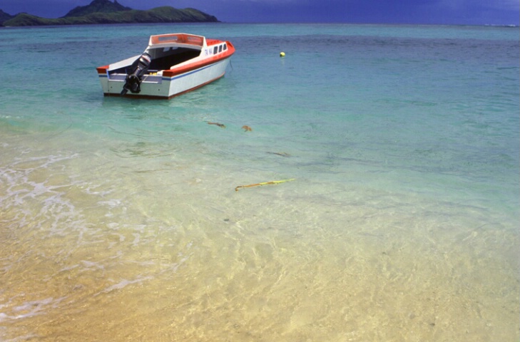 Fishing boat in Fiji