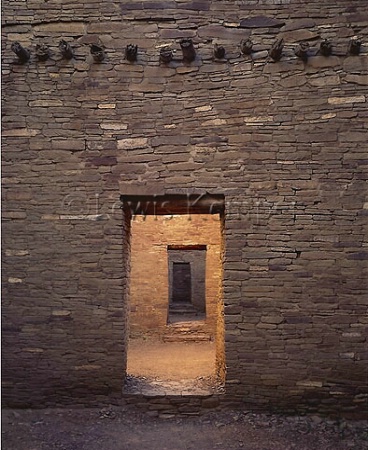 Aligned Doorways, Pueblo Bonito, Chaco Canyon