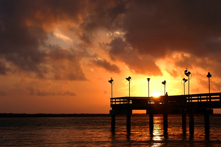 Sunrise on Channelview Pier
