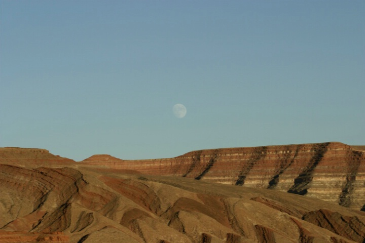 Moonrise over Mexican Hat